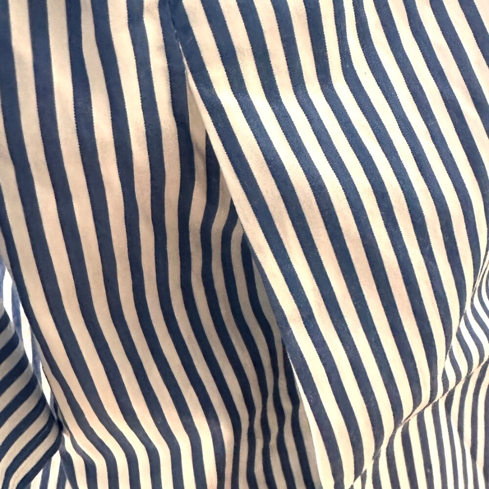 Lafayette 148 Blue White Old Money Crisp Shirt Dress M - Picture 8 of 8